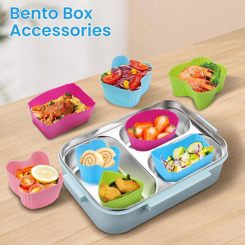 Bento Box - Набор из 8 силиконовых разделителей для