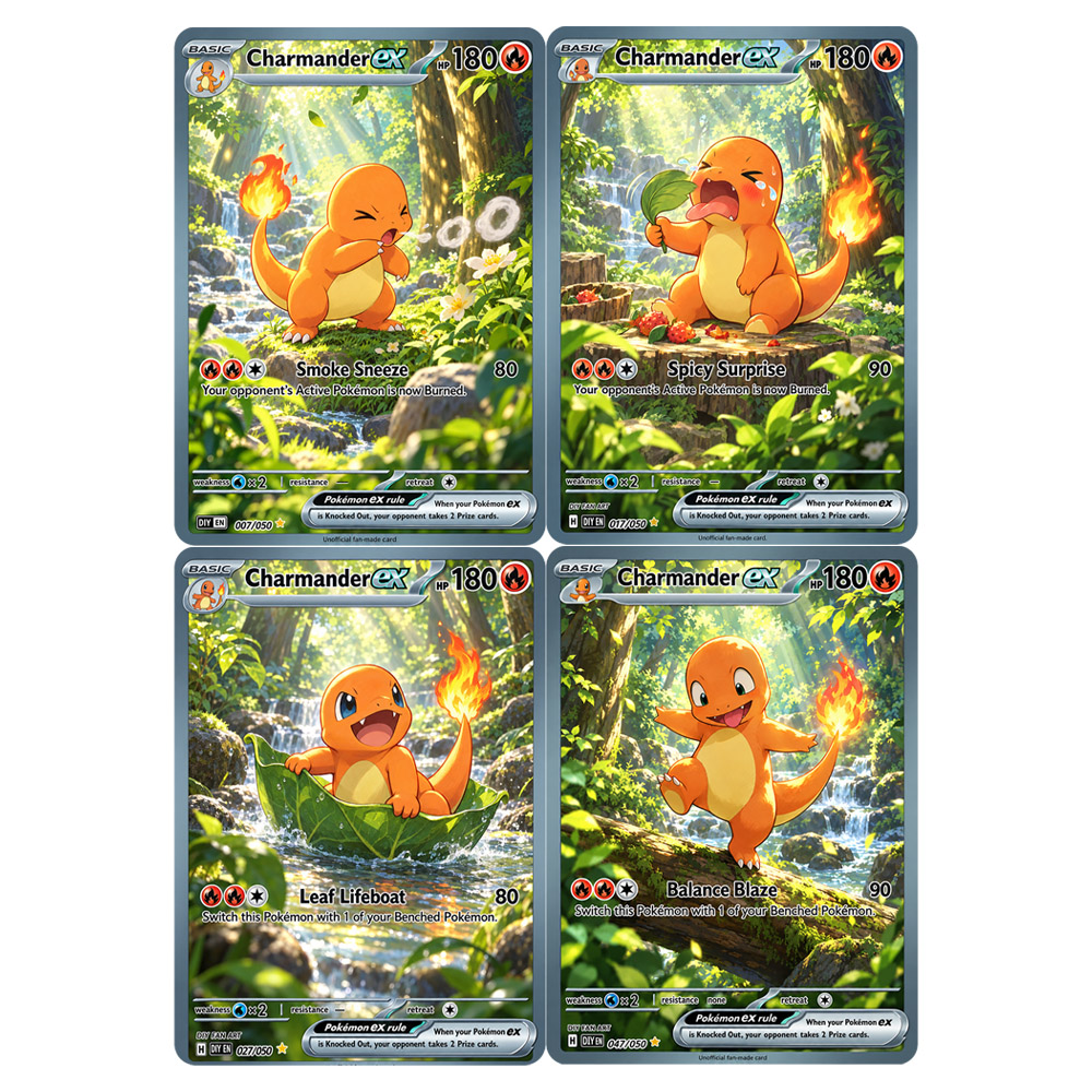 Japanese Fan - 4 шт./компл. Набор коллекционных карточек DIY: