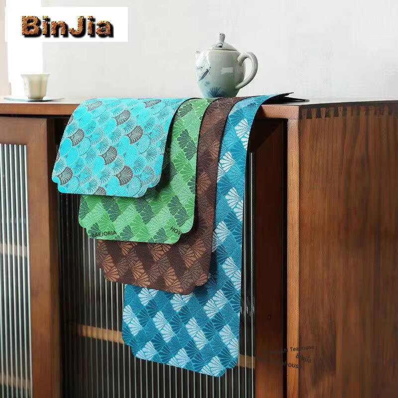 Japanese Tea - Тканые вышитые подставки из сухого поролона