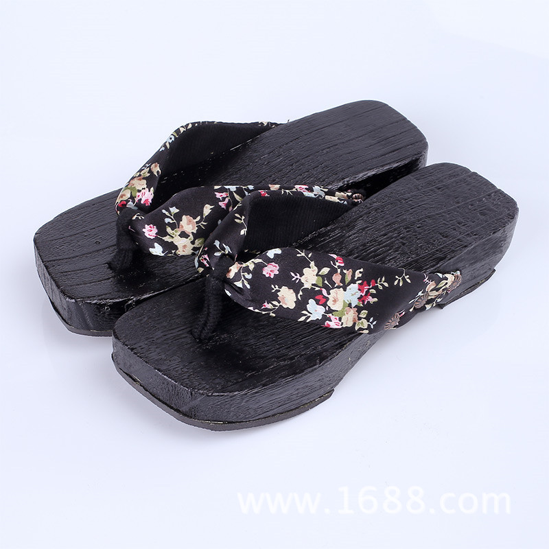 Geta Wooden Sandal - Новые женские сандалии-гета на танкетке 4