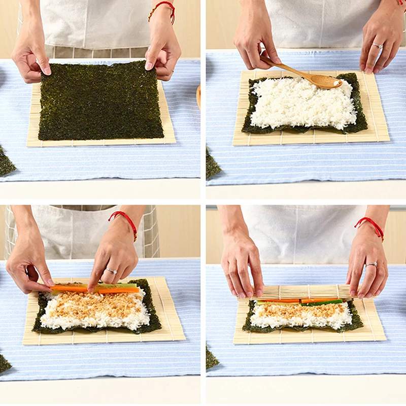 Бамбуковый коврик для суши с а – обзор и цена Sushi Making Kit