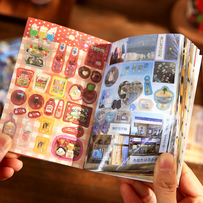 Книга с наклейками Kawaii, бле – обзор и цена Japanese Snacks