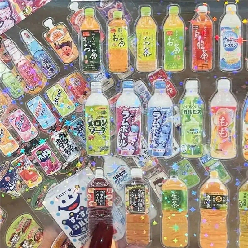 24 шт. японских ретро-наклеек  – обзор и цена Japanese Snacks